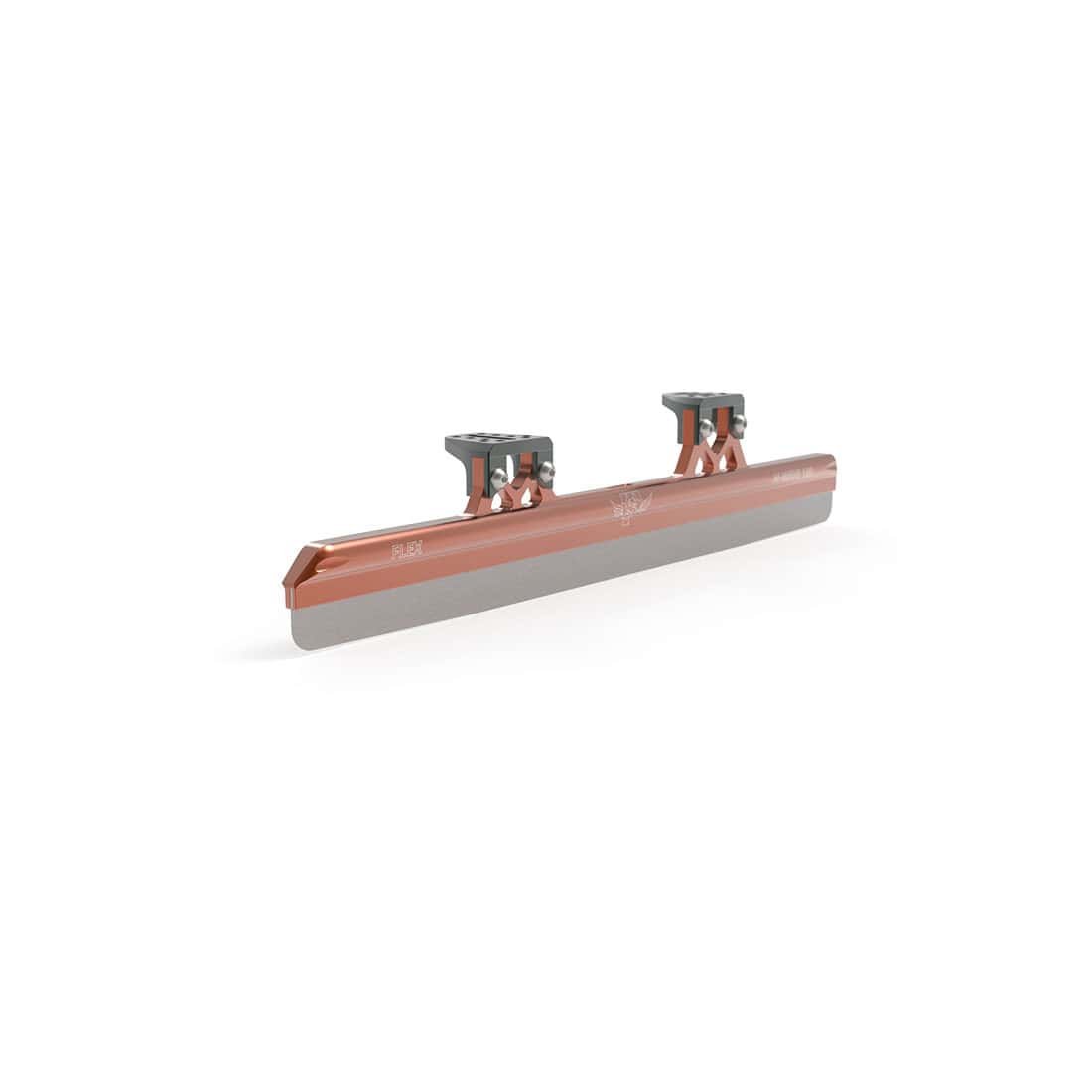 SKATE-TEC M-WAVE Firm Short Track Blade 3 a pair of metal rails on a white background